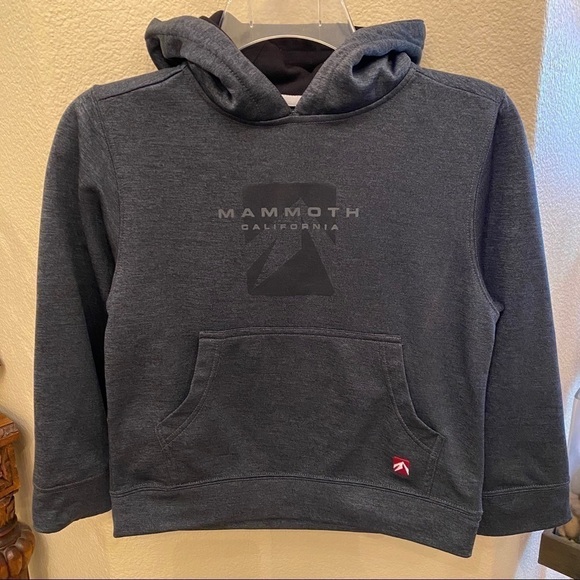 MAMMOTH Kids Dark Gray Hoodie Sweatshirt-Small - Picture 1 of 5